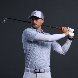 Polo de Golf de Manga Corta para Hombre de Alto Rendimiento, Patrón Geométrico, Tejido de Poliéster de Secado Rápido, Ropa Deportiva Informal con Logotipo - Product Image 6