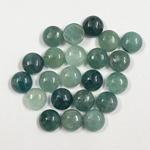 Cabochon naturel de qualité AAA Granddidierite Flatback 4mm 10mm pierres précieuses vertes semi-précieuses fabrication de bijoux bricolage en vrac calibré - Product Image 5