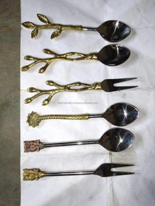 Juegos de Cubiertos de Acero Inoxidable Modernos y Ecológicos Hechos a Mano, Venta al por Mayor en India, Logotipo Personalizado, Cucharas para Fiestas, Precio de Fábrica, Oferta de Venta - Product Image 4