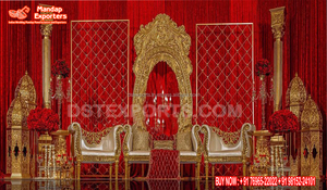 Scène de mariage de luxe à thème romain canadien, scène intérieure de mariage en fibre, magnifique scène de mariage grandiose à thème blanc, États-Unis - Product Image 2