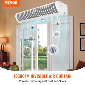 Ventilatore a Barriera d'Aria Commerciale da Parete da 42 Pollici, Super Potente, 2 Velocità, 1350 CFM, Purificatore d'Aria per Porte Interne - Product Image 2