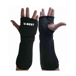 U-BEST White Customized Unisex Martial Arts Training Forearm Pads Cloth Guards Karate Taekwondo Muay Thai Kick <b>Boxing</b> Made - Product Image 3