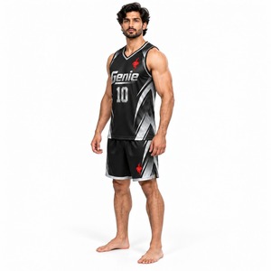 Conjunto de Uniforme de Baloncesto, Jersey y Pantalones Cortos Deportivos Transpirables, Ropa Deportiva Ligera para Entrenamiento, Juego, Competencia, Práctica y Ejercicio - Product Image 4