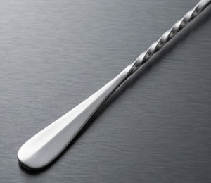 Cuillère à cocktail élégante en acier inoxydable poli argenté, accessoires de bar de luxe pour mélanger les cocktails - Product Image 5