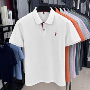 Camiseta de Manga Corta para Hombre, 100% Algodón Jersey, con Logotipo Personalizado Bordado, Secado Rápido, Transpirable, Estilo Clásico Casual de Verano - Product Image 6