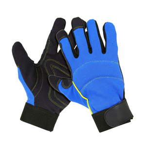 Synthetic Leather Mechanical Gloves Heavy Duty Soft and Comfortable Cut Resistant Household Gardening Gloves Hand Protection - Product Image 1