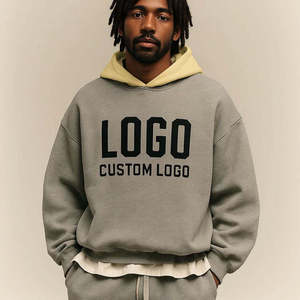 Hoodie Oversize à Marque Privée, Style Festival, Effet Délavé Vintage, Personnalisation de Marque, Vente en Gros - Product Image 1