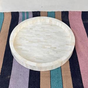 Plateau Feng Shui de Luxe Fait Main Écologique avec Incrustations en Os – Design Décoratif Élégant, Qualité Supérieure pour la Maison et la Cuisine (Idéal pour Servir) - Product Image 4