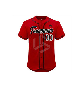 Custom Your Name Number Logo Men Button-Down Baseball Jerseys New Sports Design Breathable Baseball Jerseys - Product Image 1