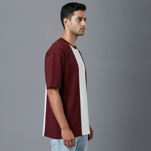Camiseta de Alta Calidad para Hombre, Estilo Hip Hop, 100% Algodón Ecológico, con Logotipo Personalizado Serigrafiado, Corte Holgado - Product Image 3