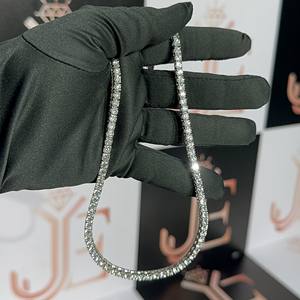 Collar de Cadena de Plata de Ley 925 con Diamantes de Moissanita Certificados por GRA, Joyería Hip Hop para Hombre y Mujer, Precio al por Mayor - Product Image 1