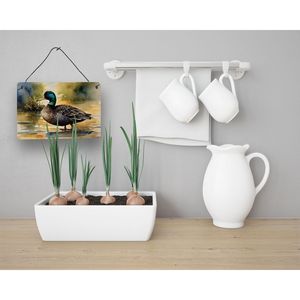 ป้ายแขวนประตูรูปเป็ดสีดำสไตล์อเมริกันหลากสีป้ายอะลูมิเนียมสำหรับติดผนังห้องครัวบาร์ห้องน้ำของตกแต่งบ้าน - Product Image 3