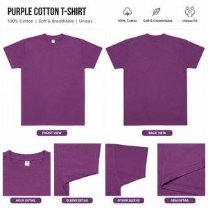 Wholesale Custom <b>Yarn</b> Dyed Digital Printing Eco-Friendly <b>100</b>% Cotton Crew Neck Unisex T-Shirt - Product Image 6
