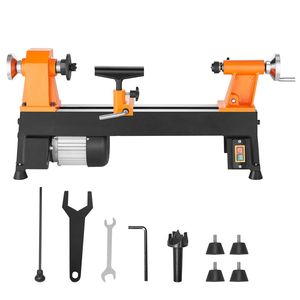 Tornio da banco per legno 10x18 pollici, motore da 0,5 HP 370W, 5 velocità regolabili, 220V - Offerte per la lavorazione del legno - Product Image 1
