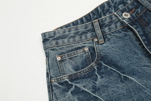 Pantalones Cortos de Mezclilla Personalizados STARLIGHT para Hombre, Lavado a la Moda, Lavado Nieve, Lavado Azul Cielo, Pantalones Cortos de Mezclilla Casuales de Alta Calidad para Hombre - Product Image 2