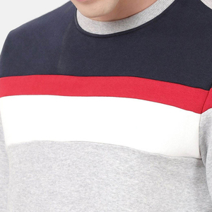 Custom Logo Winter Solid White Cotton Blend Sporty <b>Pullover</b> <b>Men</b> Stand Collar Fleece Lined Knitted Anti-Shrink Breathable Quick - Product Image 6