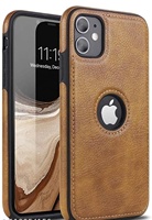 Coque de Téléphone Luxe en Cuir Véritable Hybride Antichoc pour Smartphone iPhone 13 13 Pro 13 Pro Max Personnalisable