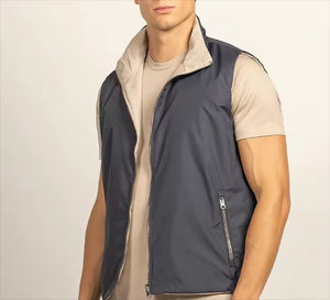 Gilet Chaude Homme Luxe Léger Coupe-Vent Haute Qualité Personnalisé avec Caractéristiques de Gilet et de Veste Intégrée - Product Image 2
