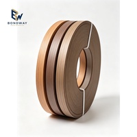 Bande de chant autocollante en PVC, finition brillante, motif grain de bois, rouleau de 22 mm, largeur personnalisable de 0,4 à 3 mm, pour placage MDF, contreplaqué, armoire, étagère