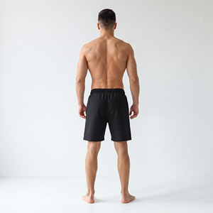 Shorts de sport pour hommes imprimés sur mesure, taille à cordon, séchage rapide, écologiques, pour la course et l'entraînement - Product Image 3