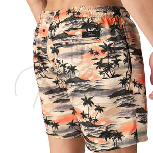 Pantalones Cortos de Playa a Rayas/Estampados Impermeables para Hombre, de Poliéster/Algodón, con Cierre de Cordón, Ropa Casual de Verano, Venta en Línea al Por Mayor - Product Image 6
