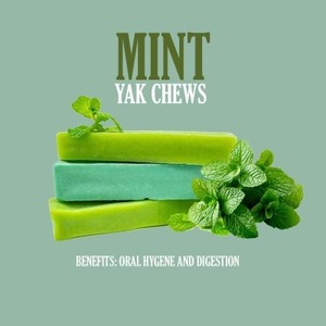 Friandises à mâcher au goût menthe pour chiens et chats, à base de yak de l'Himalaya, naturelles, riches en protéines, pour la santé dentaire, riches en calcium, longue durée, sans gluten, sans céréales, OEM - Product Image 4