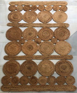 Prix d'usine Prix fabricant Directement de l'usine Tapis tressé en jute de couleur naturelle, cousu à la main en Inde, écologique, pour intérieur - Product Image 5