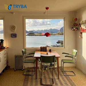 Candard ได้รับ<span class=keywords><strong>การ</strong></span>รับรองมาตรฐาน80ติดตั้งง่ายสองชั้น<span class=keywords><strong>7</strong></span>ช่อง upvc รูปภาพพีวีซีหน้าต่างคงที่พร้อมหน้าแปลนเล็บ - Product Image 4