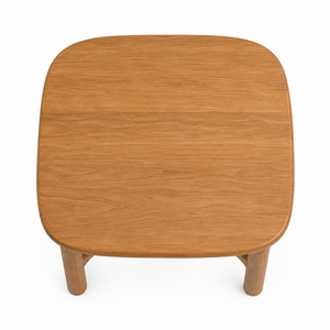 Modern Scandinavian <b>Solid</b> Teak <b>Wood</b> <b>Dining</b> <b>Table</b> <b>Rounded</b> Square Top Architectural Arched Frame Eco-Friendly Waterproof Hotel - Product Image 4