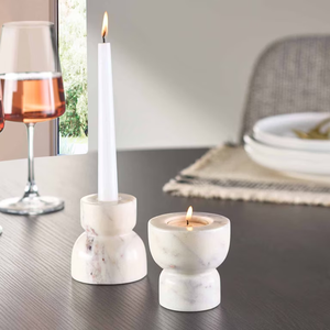 Hot Selling New Design White Marble Candle <b>Holder</b> Home Hotel Tableware Decorative <b>tealight</b> <b>Holder</b> At Low Price - Product Image 5