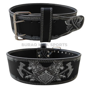 Cinturón de Levantamiento de Pesas para Entrenamiento en Gimnasio, Cinturón de Soporte de Fuerza con Logotipo Personalizado, Tamaño y Color por BURAQ MMA SPORTS - Product Image 1