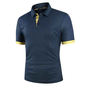 Chemises polo pour hommes, séchage rapide, vêtements décontractés, manches courtes, respirantes, polos unis personnalisés en vente à bas prix - Product Image 2