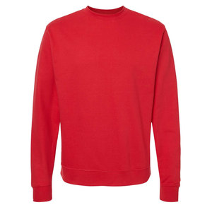 Sweat-shirt à col rond ample en molleton français 100% coton, couleur unie, décontracté, pour homme adulte, service personnalisé - Product Image 1