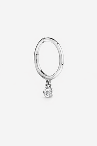 Pendientes de Aro Pequeños Tipo Huggie con Diamantes Cultivados en Laboratorio Certificados por IGI, Chapados en Rodio y Oro Sólido de 10K, Corte Brillante, para Mujer - Product Image 5