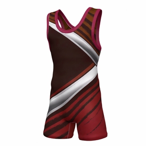 Singlet de Lucha Libre al por Mayor, Nuevo Diseño Personalizado, Sublimado, Ropa de Lucha Libre de Spandex para Hombre - Product Image 2