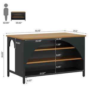 <b>Kitchen</b> <b>Storage</b> Cabinet for Organization and Presentation <b>Kitchen</b> Island with Stylish Design - Product Image 3