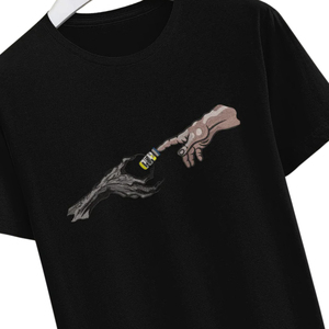 T-shirt personnalisé brodé, motif mains artistiques, coupe oversize unisexe, streetwear, coton de haute qualité, mode décontractée, usine OEM ODM - Product Image 5