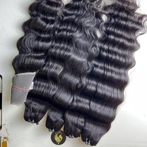 CDYHAIRVN Loose <b>Deep</b> <b>Wave</b> <b>Hair</b> Bundles 100% Human <b>Hair</b> Natural <b>Deep</b> <b>Wave</b> Extensions Soft Bouncy Curly Double Drawn Thick Full - Product Image 2