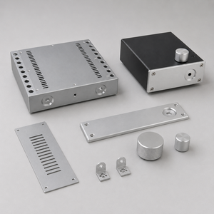 Fabricant de châssis d'amplificateur audio en aluminium sur mesure OEM selon dessin pour l'assemblage d'enceintes HiFi et d'amplificateurs de puissance - Product Image 4