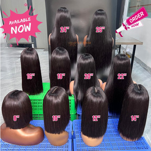 Pelucas de Cabello Humano 100% Natural Vietnamita, Disponibles en 8-26 Pulgadas, Cutícula Alineada, Liso Extremo, Pelucas con Frente de Encaje Suizo 2x6 - Product Image 4