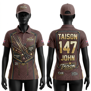 Camiseta de snooker para mujer, premium, 180 GSM, poliéster, tela transpirable, verde, negro, dorado, diseño geométrico de paneles, impresión por sublimación, personalizada - Product Image 6