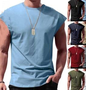 Débardeurs de sport pour hommes, coupe ample, 100% coton, anti-UV, respirants, séchage rapide, décontractés - Product Image 3