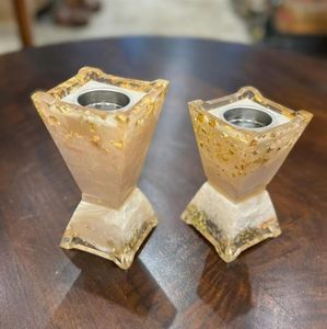 Quemador de Incienso de Resina Geométrica Verde con Borde Dorado, Difusor de Aromaterapia para Decoración del Hogar, Uso en Todas las Estaciones, Fragancia para Ramadán y Eid - Product Image 4