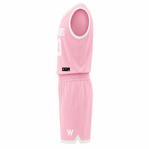 Ensemble de maillot de basket-ball WARPRO, sublimé, anti-transpiration, unisexe, adulte, col en V, sans manches, haute qualité, débardeur et short - Product Image 4