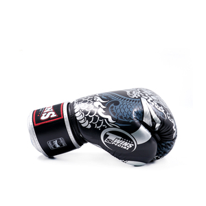 Guantes de Boxeo Twins con Estampado Dorado, Cuero Vacuno Genuino de Alta Calidad, Logotipo Personalizado, para Boxeo, Sparring y Muay Thai - Product Image 6