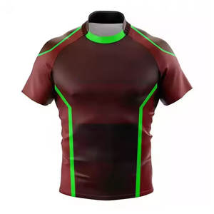 Maillot de rugby brodé personnalisable en polyester épais pour hommes – Vêtement de football durable pour écoles et universités – Vente en gros - Product Image 3