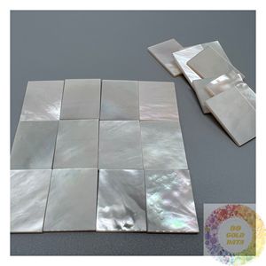 Pièces de nacre en gros, carreaux de coquille de nacre carrés et rectangulaires pour incrustation de meubles, décoration et projets de mosaïque - Product Image 2