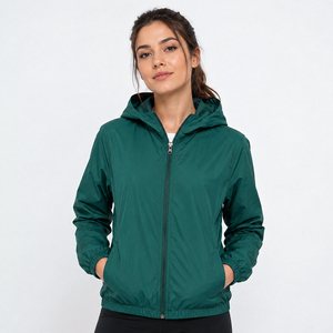 Veste coupe-vent pour femme sur mesure, en nylon, vente en gros, imperméable, veste de randonnée pour l'extérieur - Product Image 1