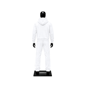Conjunto Deportivo Personalizado con Sudadera con Capucha y Pantalones Jogger con Estampado Gráfico Blanco para Hombre, Ropa Deportiva Casual al por Mayor - Product Image 2