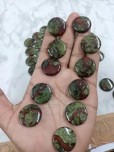 Magnifique lot de cabochons en jaspe dragon de 25 mm de diamètre, forme ronde, cabochon en forme de pièce de monnaie sang de dragon, cabochon lâche de 25 mm de diamètre, forme ronde - Product Image 1